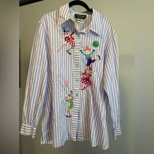 Bob Mackie Clown Button-down